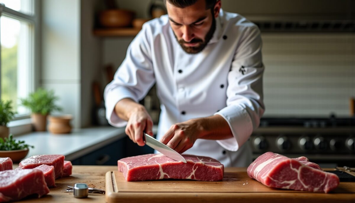 Temps de cuisson du porc à basse température : guide précis par morceau et astuces de contrôle