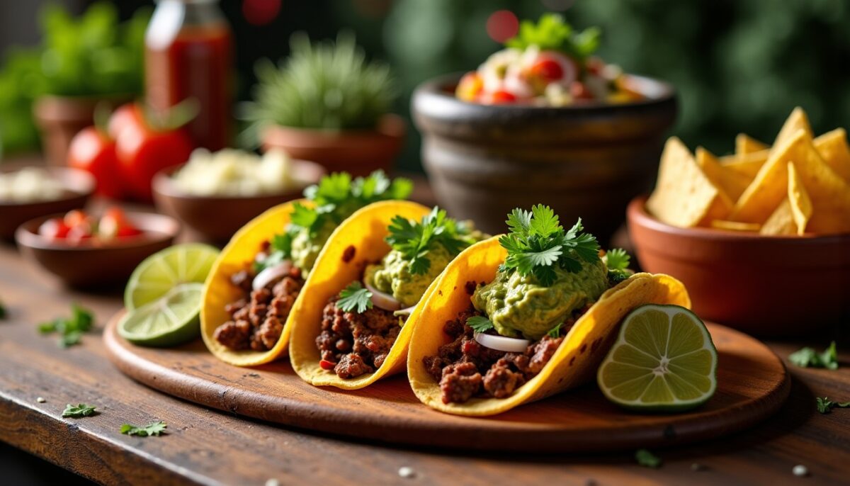 Soirée mexicaine : plats incontournables à préparer, du taco express au guacamole maison